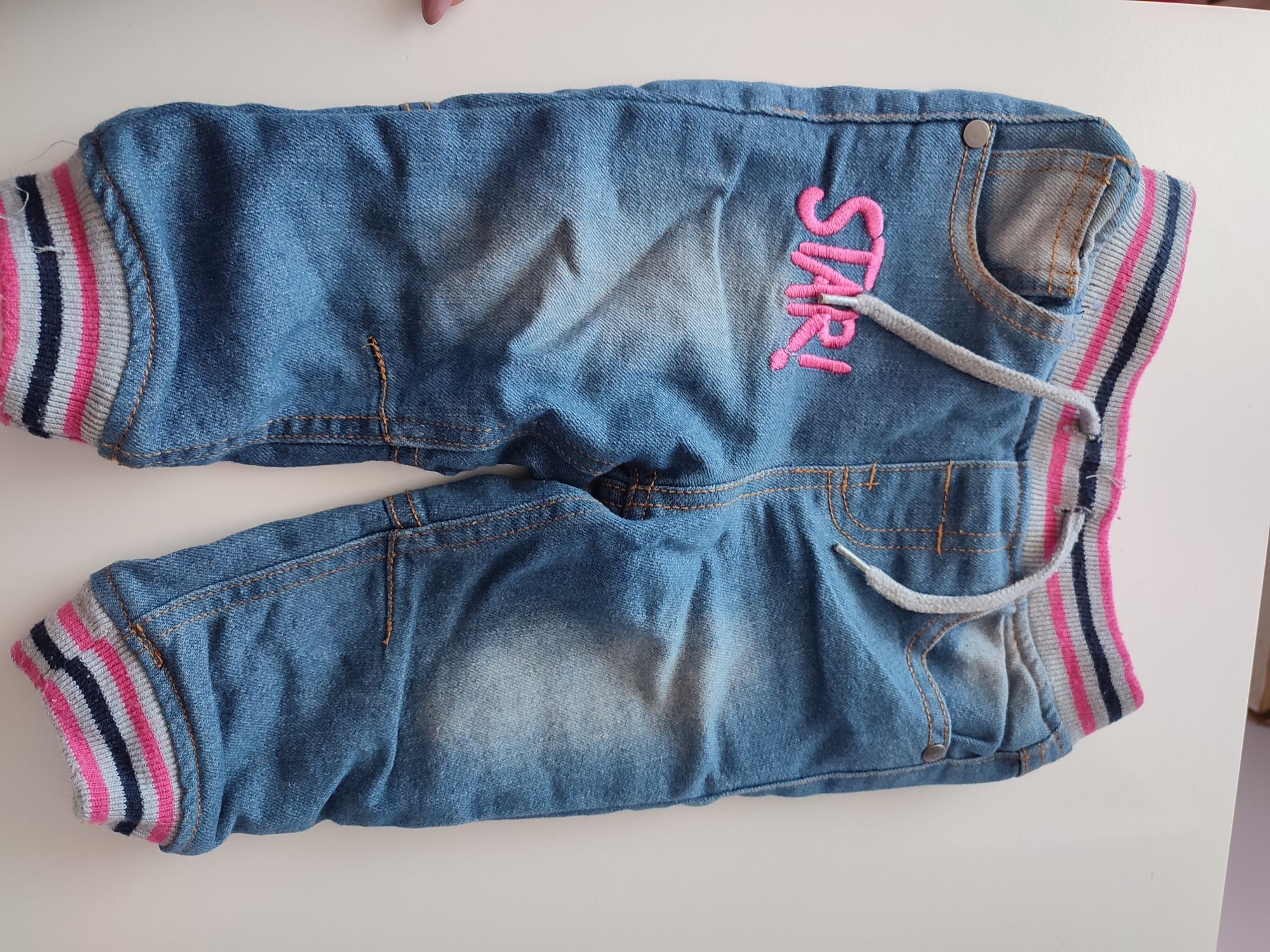 Ocieplane jeansy dla dziewczynki
