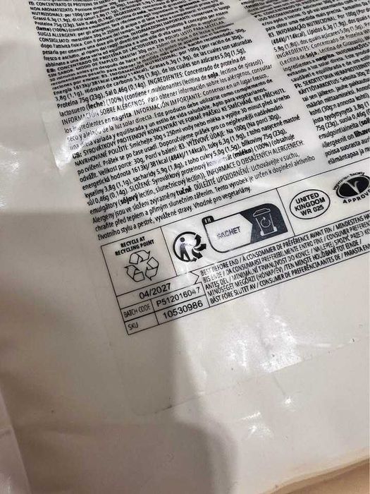 Impact Whey Protein Powder 2.5kg (sem savor/unflavored)