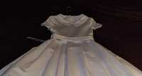 Sukienka komunijna z perelkami na kołnierzyku firmy Bamax 146-152
