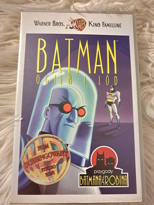 Kaseta VHS "Batman ogień i lód", Warner bros unikat!