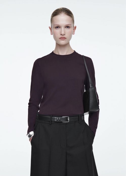 Лонгслів COS, щільний котон, різні кольори