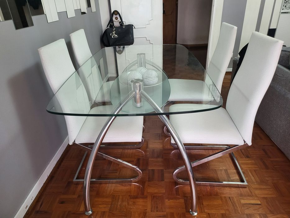 Mesa jantar vidro