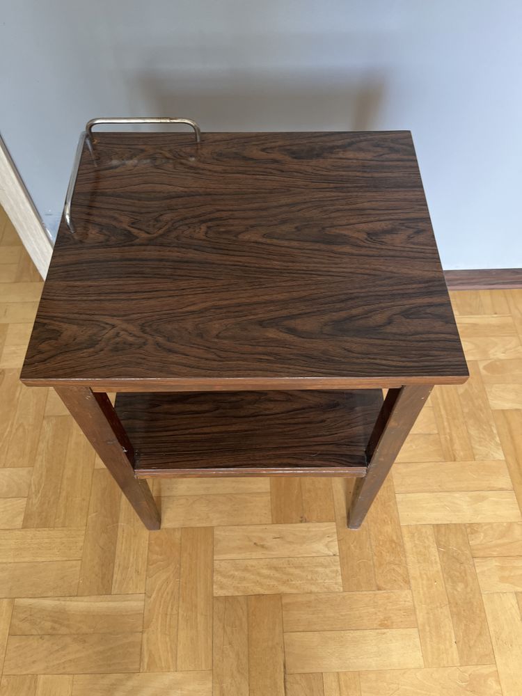 Stolik Loft PRL ciemny orzech