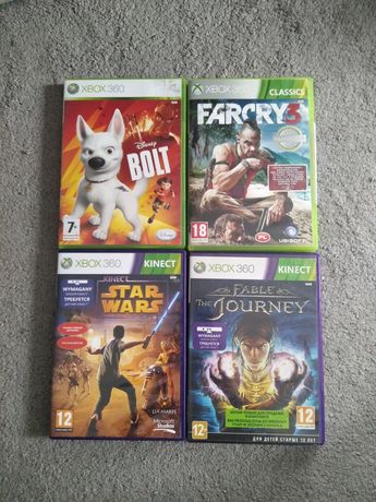 Gry Xbox 360 Bolt, Star Wars, Far Cry 3, Fable The Journey
