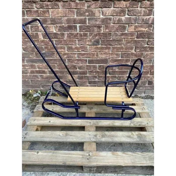 Санки "Королевские Спринтер" с Удобной Ручкой и Спинкой