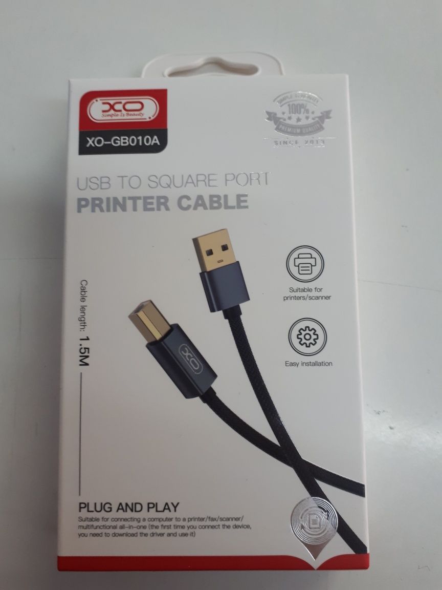 Кабель для принтера XO GB010A USB-A to USB-B