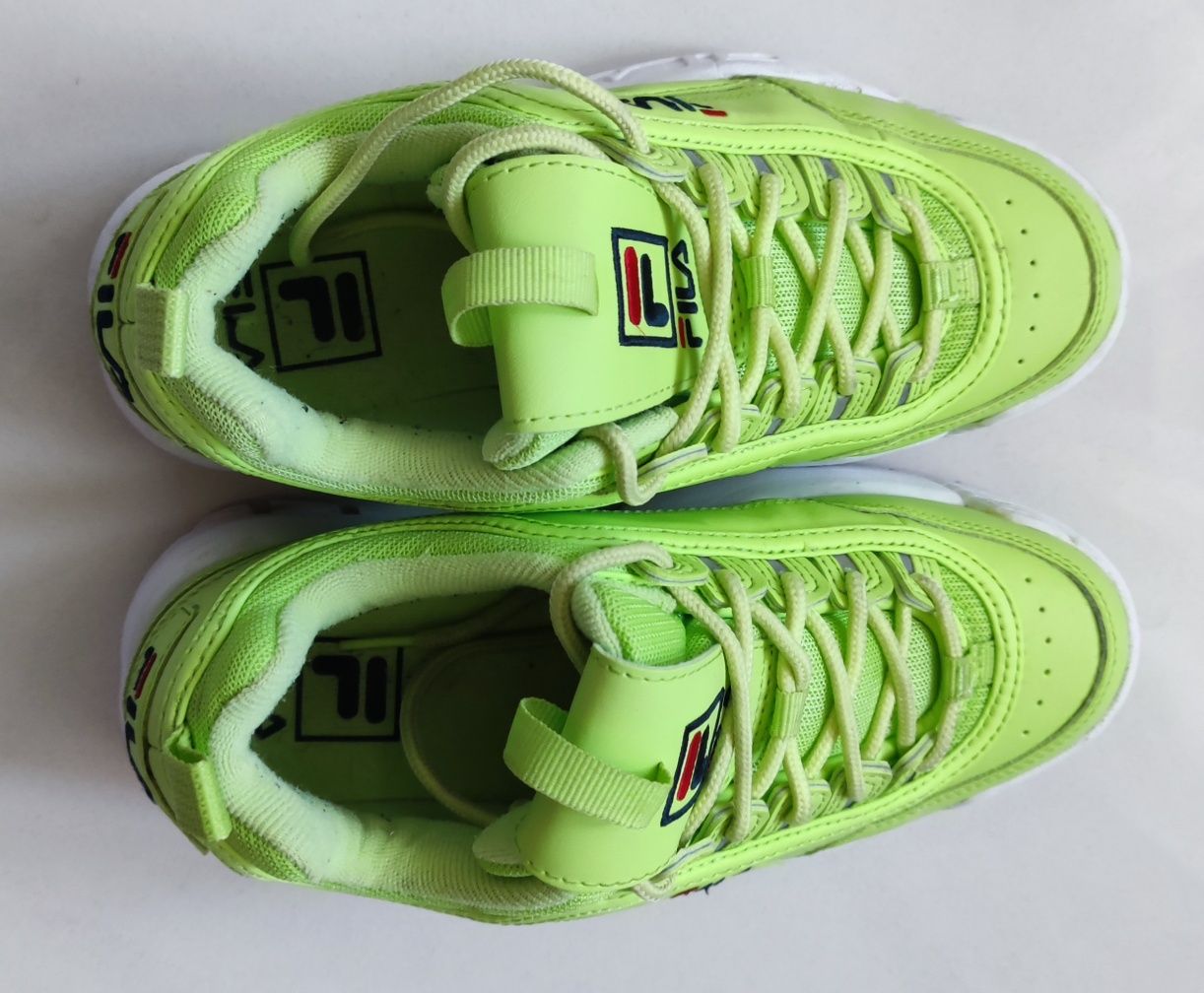 Sneakersy Adidasy Fila Zielone Neonowe Rozmiar 36