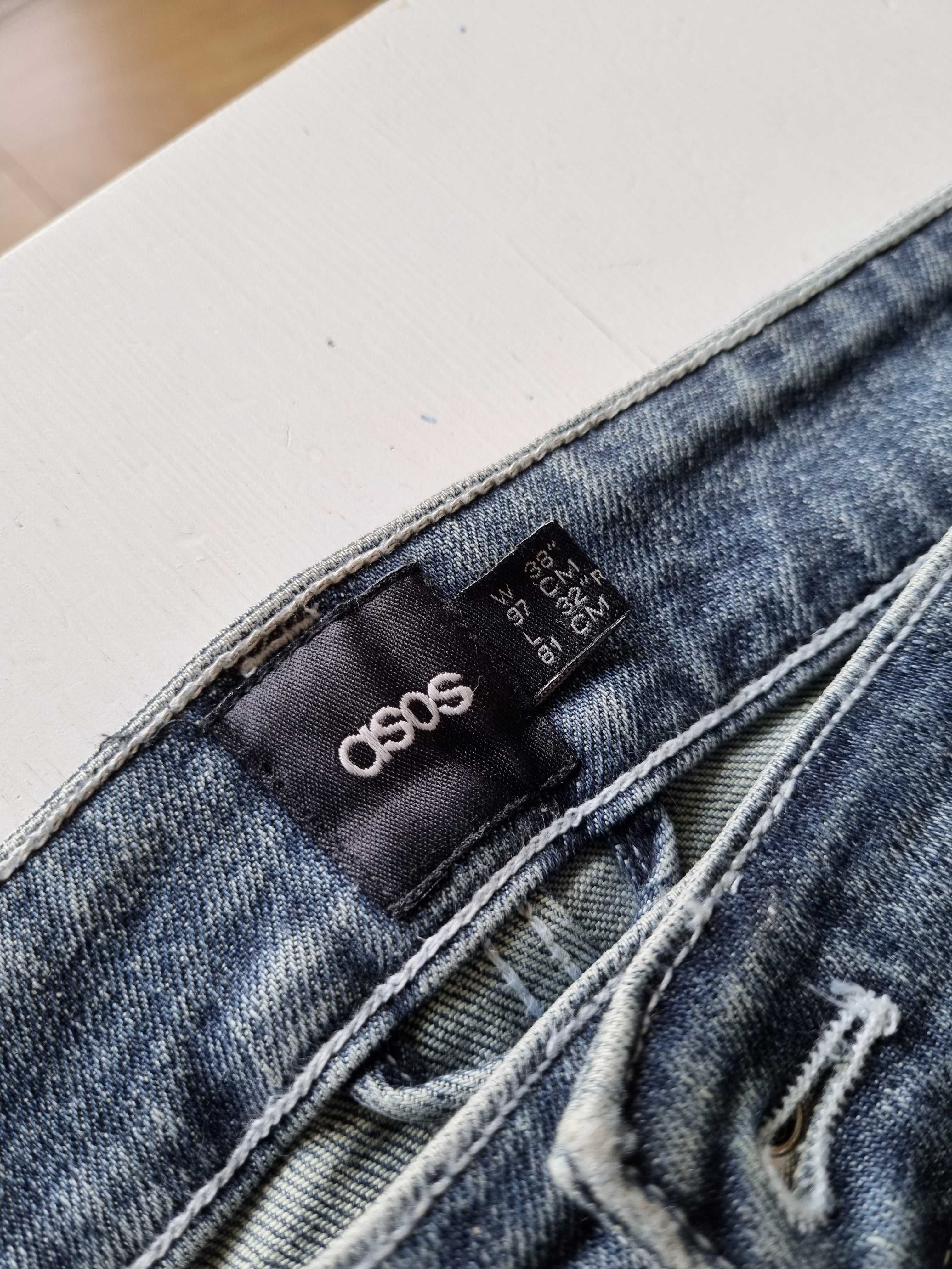 Jeansy męskie skinny stretch / ASOS / 38