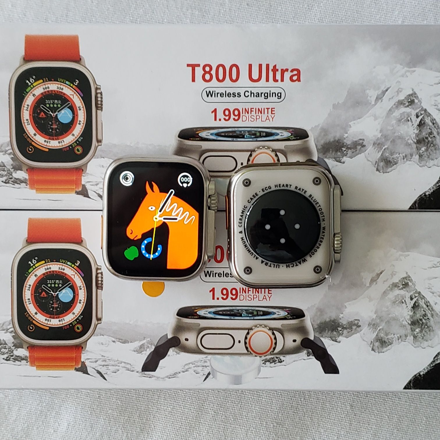 Smartwatch T800 Ultra Laranja