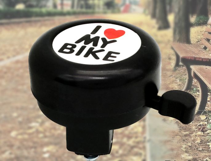 Звонок метал+пластик I LOVE MY BIKE много цветов вело для велосипеда