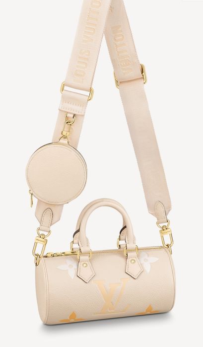 LV Louis Vuitton Papillon BB monogram  crema kremowa torebka