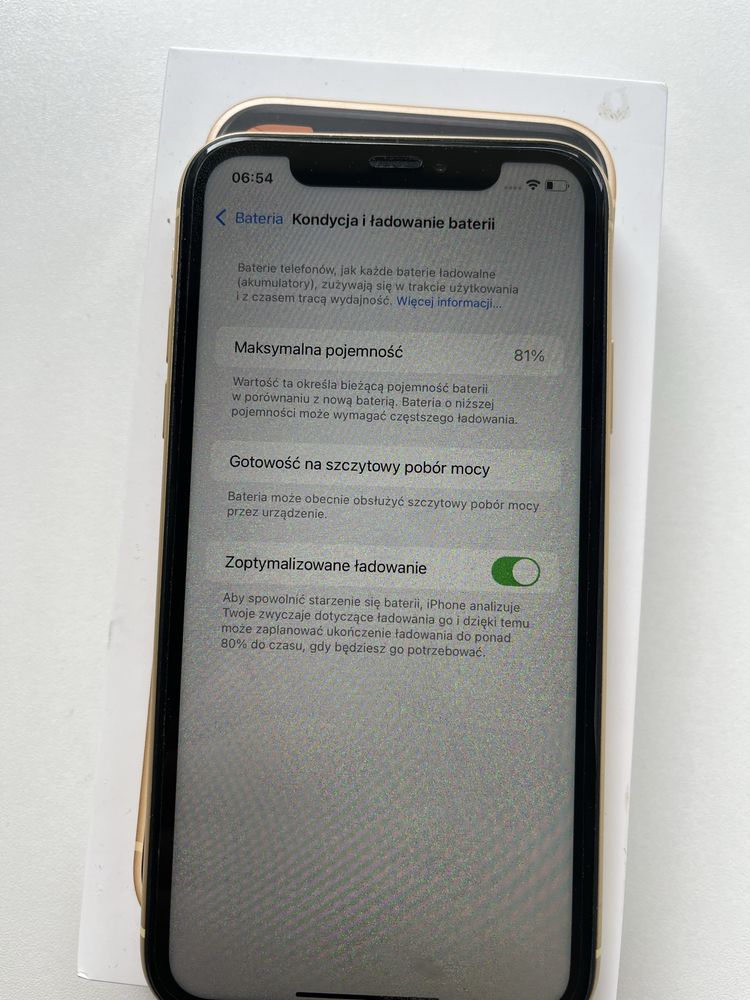 iphone xr żółty 128GB