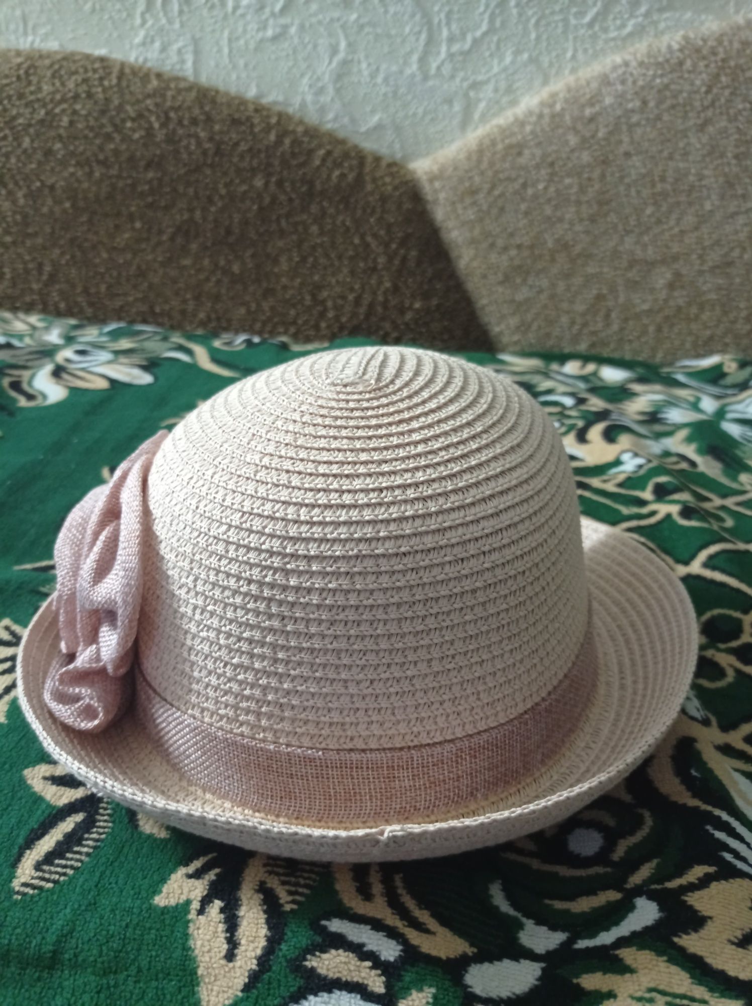 Шляпа світло-рожева 56см обхват голови