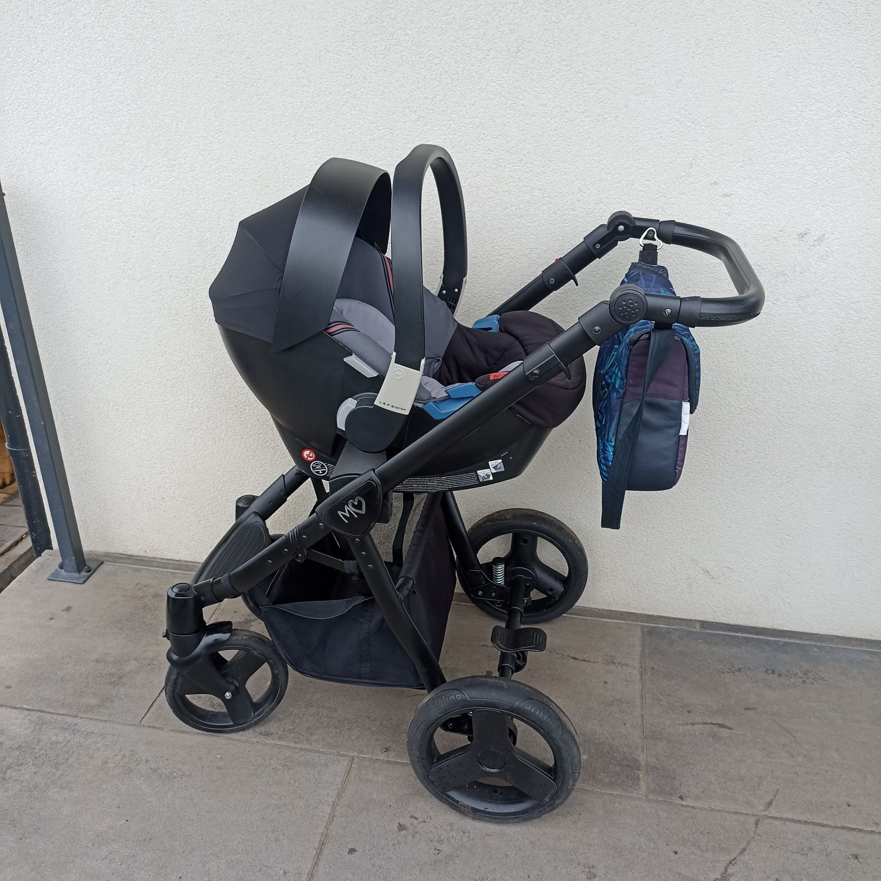 Wózek 3/1 Babyactive mommy z fotelikiem cybex