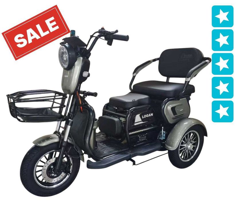 Електричний трицикл Corso Logan (1000W, 72V/20Ah)