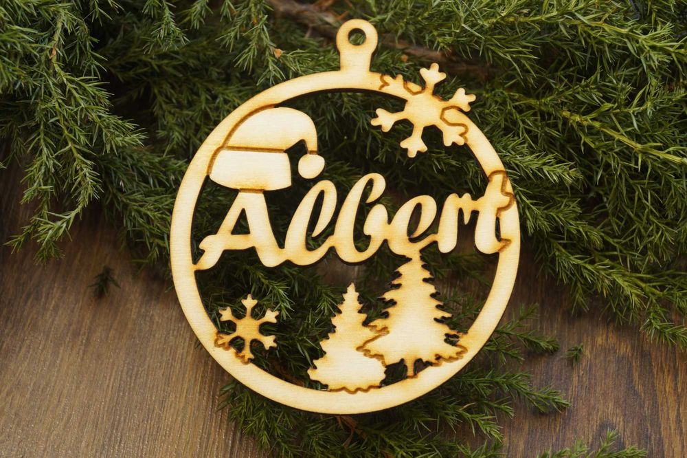 bombka na choinkę z imieniem, ozdoba świąteczna
