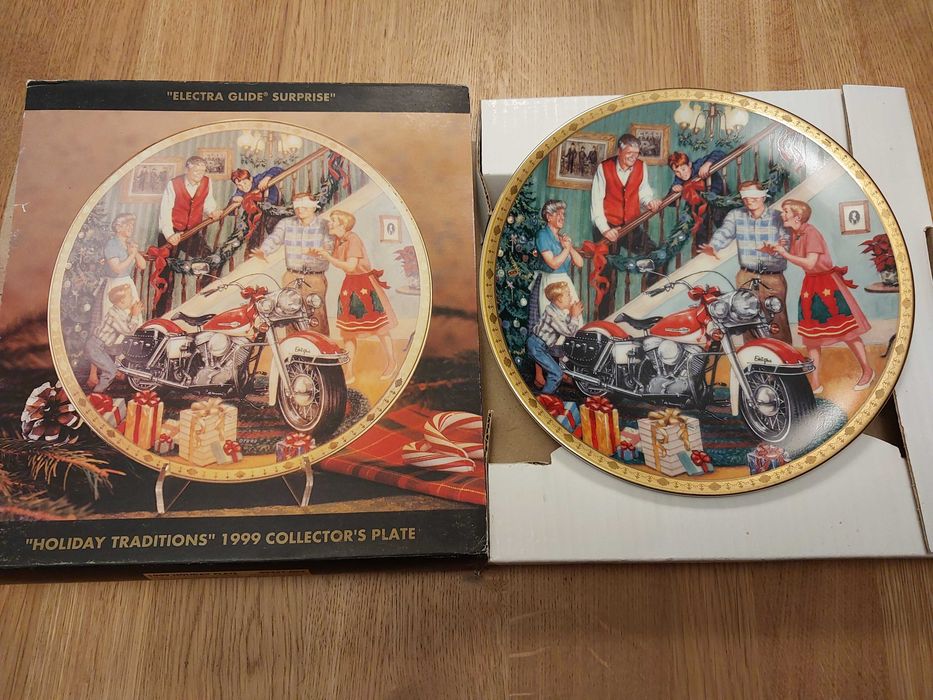 Harley Davidson Prezent Talerz Kolekcja Unikat Electra Glide 1999
