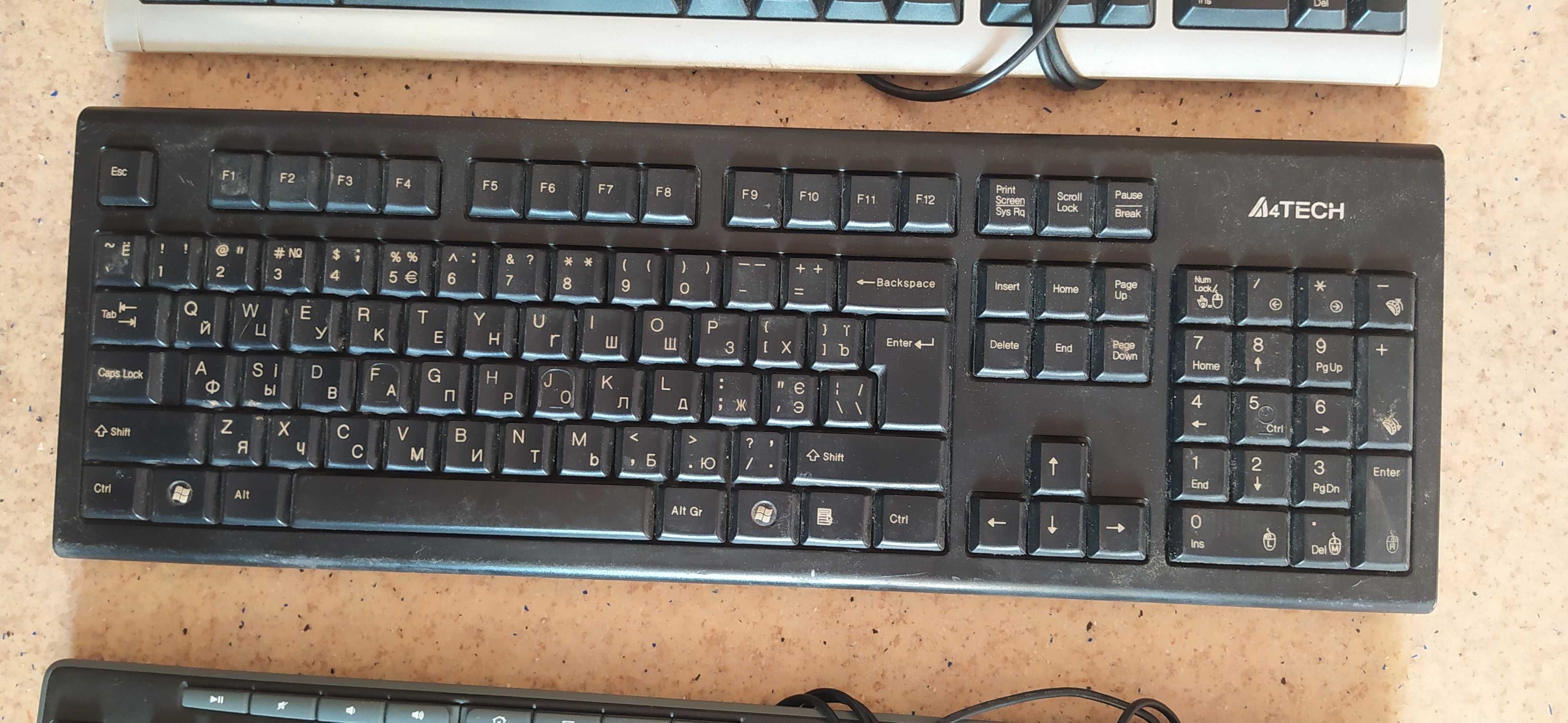 Клавиатуры на запчасти a4tech mitsumi tk105 havit Genius logitech 6 шт