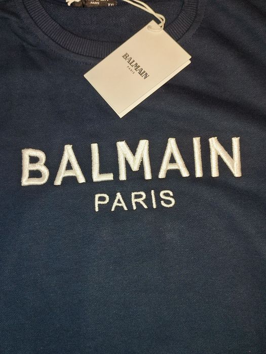Balmain bluza męska rozmiar XXL kolor granatowy