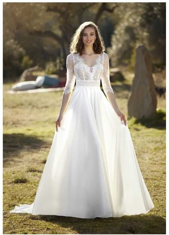 Vestido de Noiva (Grupo Pronovias) - Destaque costas renda chantilly