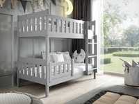 Drewniane łóżko piętrowe dla dzieci LILA z materacami w cenie