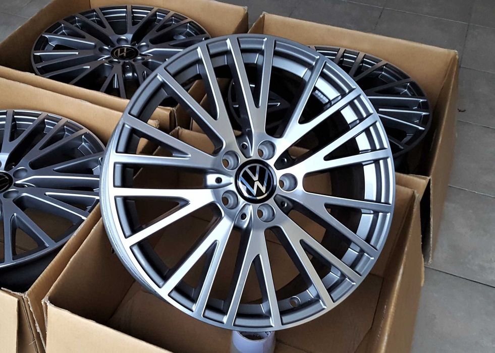 Alufelgi 18 5x112 VW Golf Passat Touran Caddy Jetta T-Roc GRAFIT ! 22#