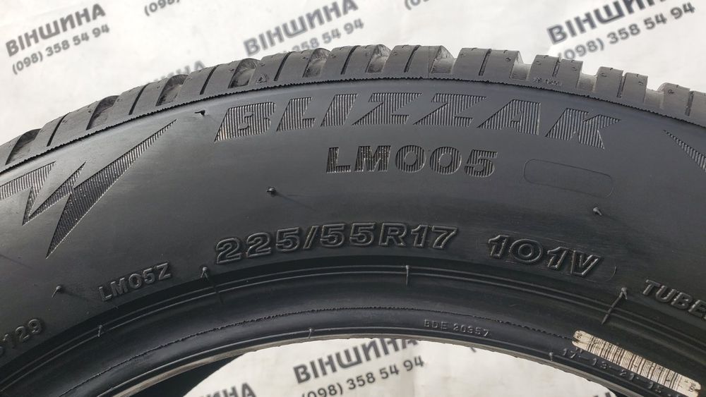Шина 225/55 R 17 Bridgestone Blizzak LM005. Одне колесо. Розпаровка.