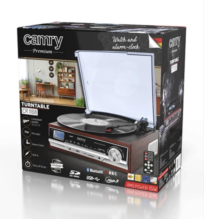 gramofon retro camry cr 1168 – radio, bluetooth, mp3