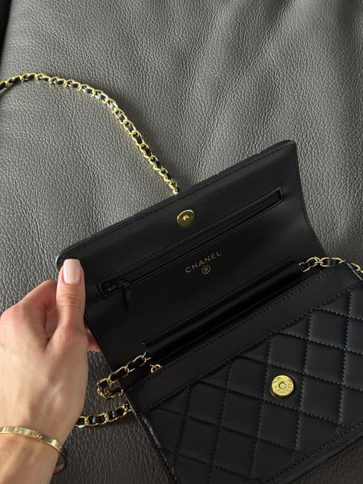 Сумка Chanel Classic Wallet on Chain Quilted Caviar Black