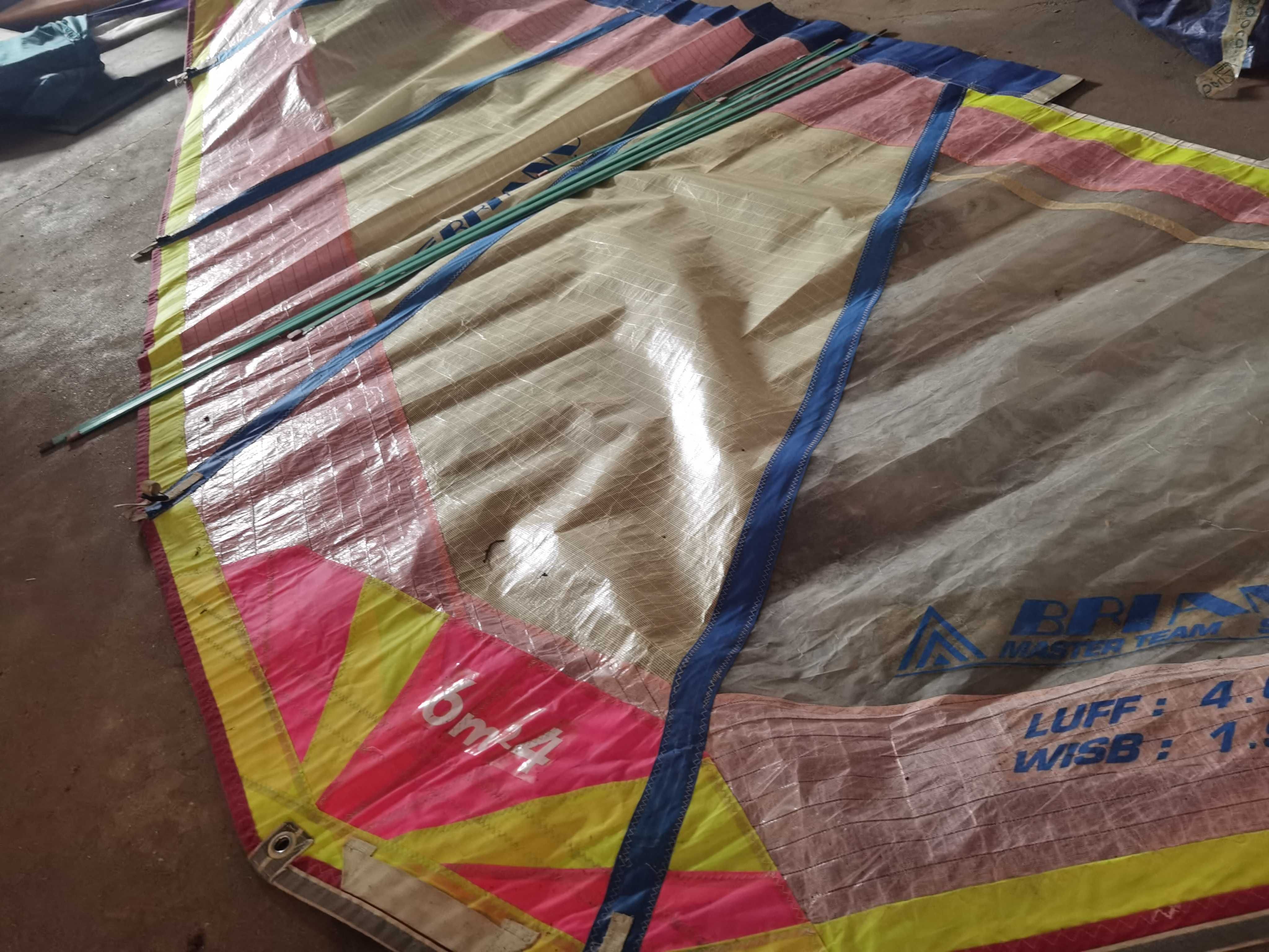 Vela Windsurf Briand Master Team Slalom 6.0 - bom estado