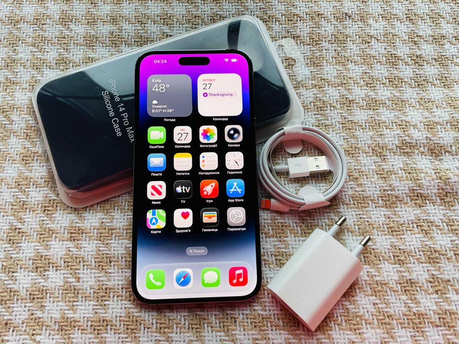 IPHONE 14 PRO MAX 512Gb АКБ 98% Deep Purple NEVERLOCK ( 71099)