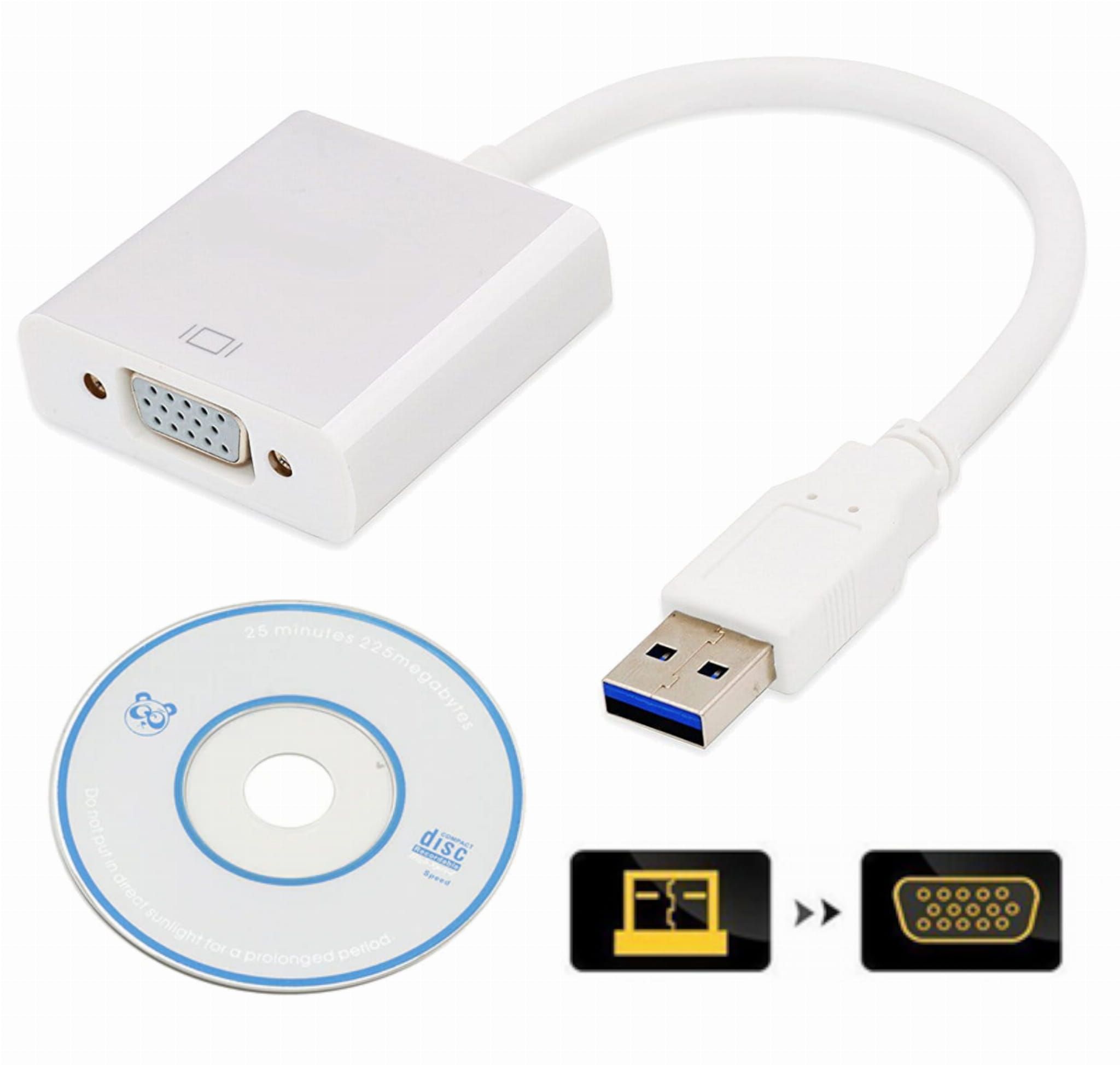 Zewnętrzna karta graficzna USB 2.0 / USB 3.0 na VGA rozszerzenie klon