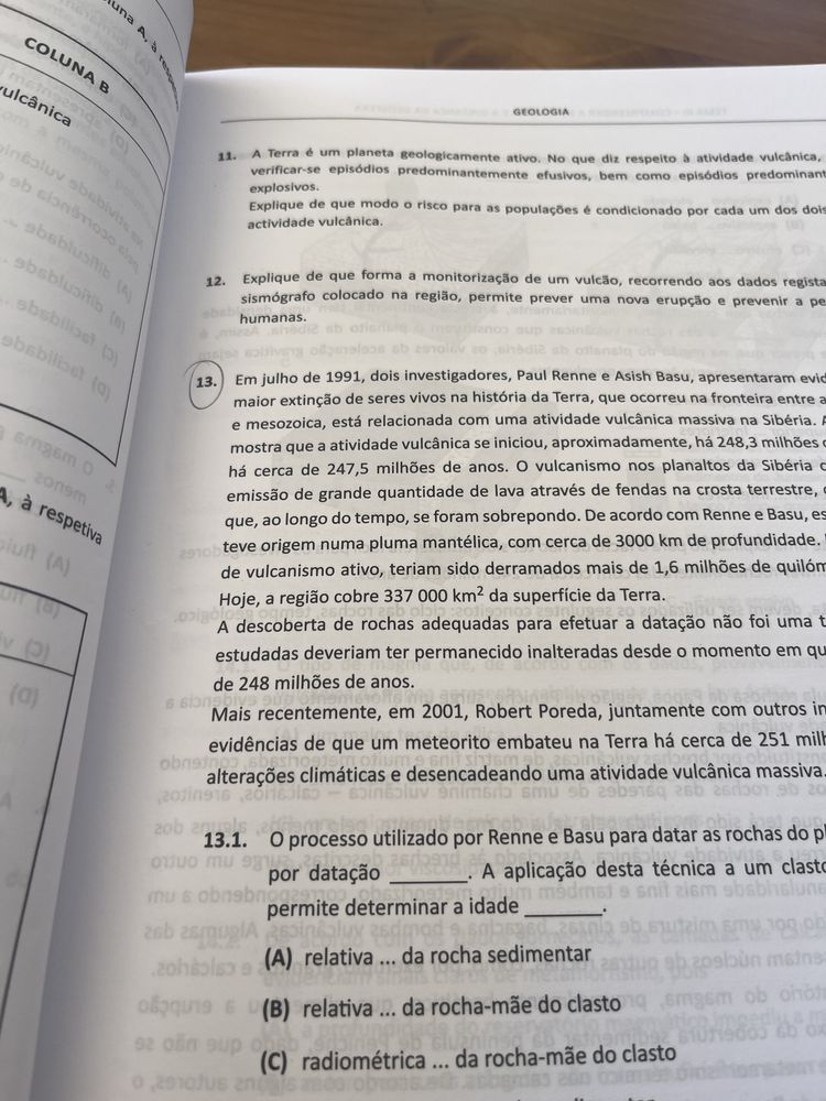 Livro Preparação para exame BG