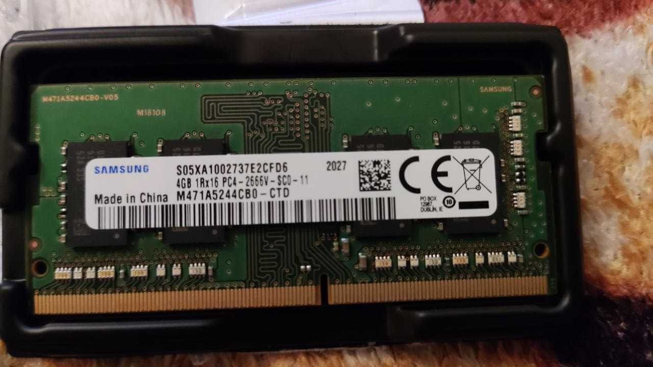 Оперативная память 2x4 гб DDR4 Samsung 2666