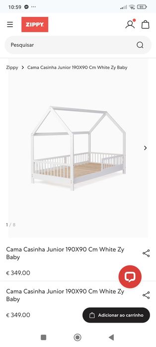 Cama criança Zippy como nova