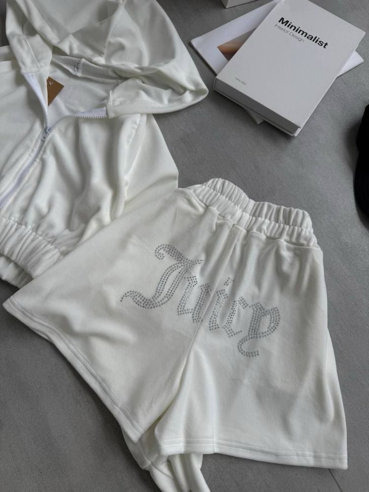 Костюм велюровий джусі juisy cuture зі стразами комплект