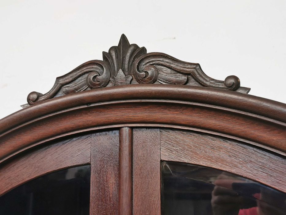 Śliczna dębowa serwantka witryna antyk 618/2024