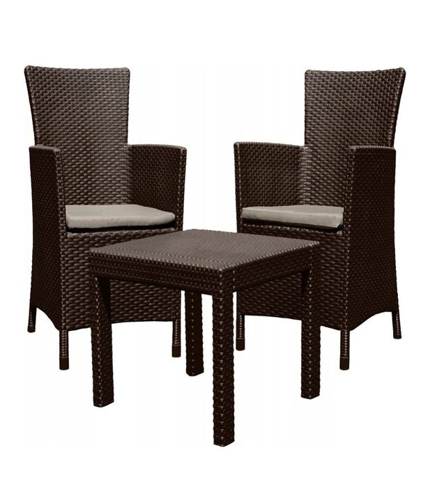 Nowy Zestaw mebli balkonowych Rosario brąz