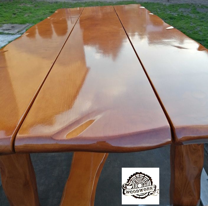 stół meble ogrodowe ławka komplet meble biesiadne olcha