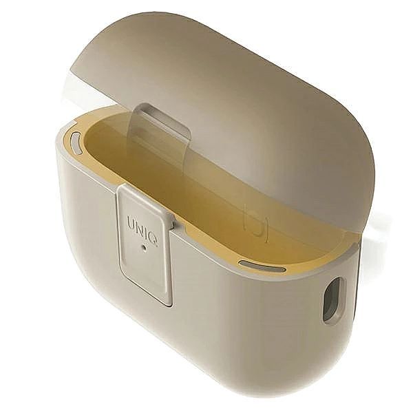Etui Uniq Clyde Lock Case na AirPods Pro 2 (2022/2023) - beżowo-żółte