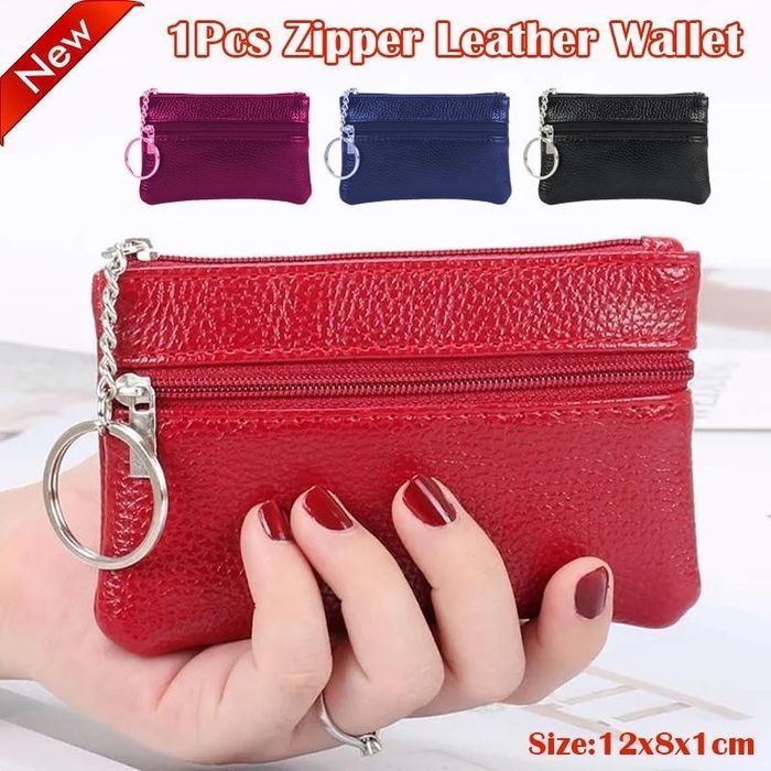 Шкіряний міні-гаманець ключниця монетниця кардхолдер візитниця брелок