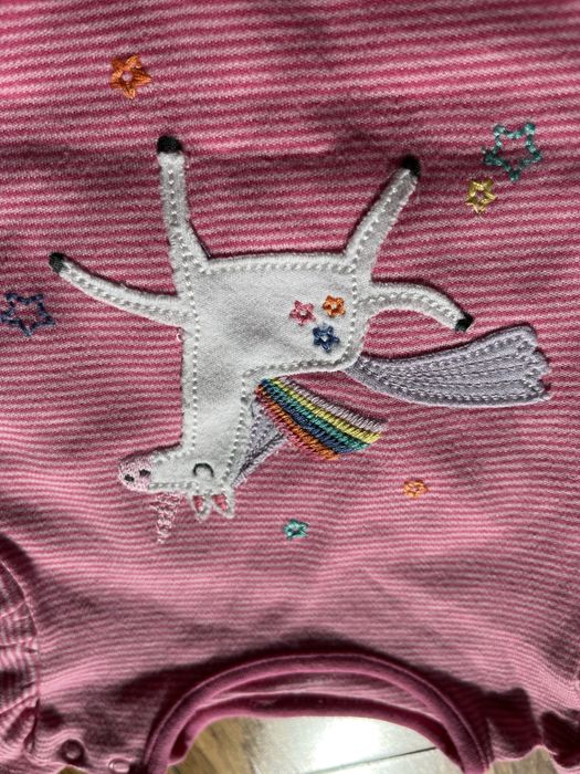 Next rampers kombinezon piżama 62 różowy jednorożec