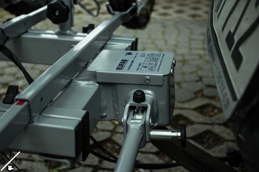 Bagażnik LUKE Eufab platforma na hak do przewozu 4 rowerów MOCNY 70kg