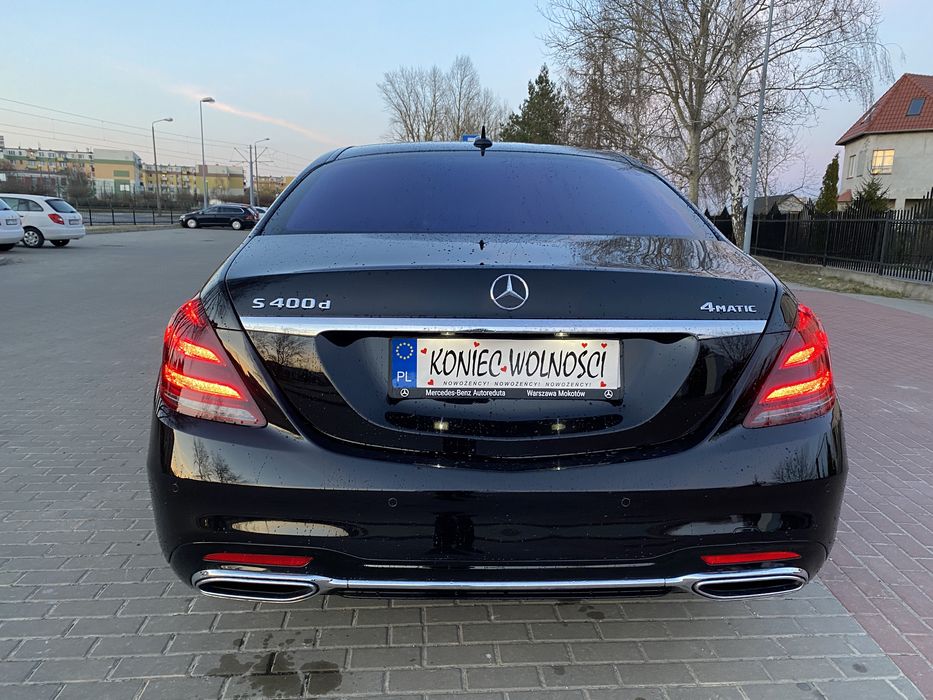 Auto do ślubu Mercedes S klasa long AMG pakiet