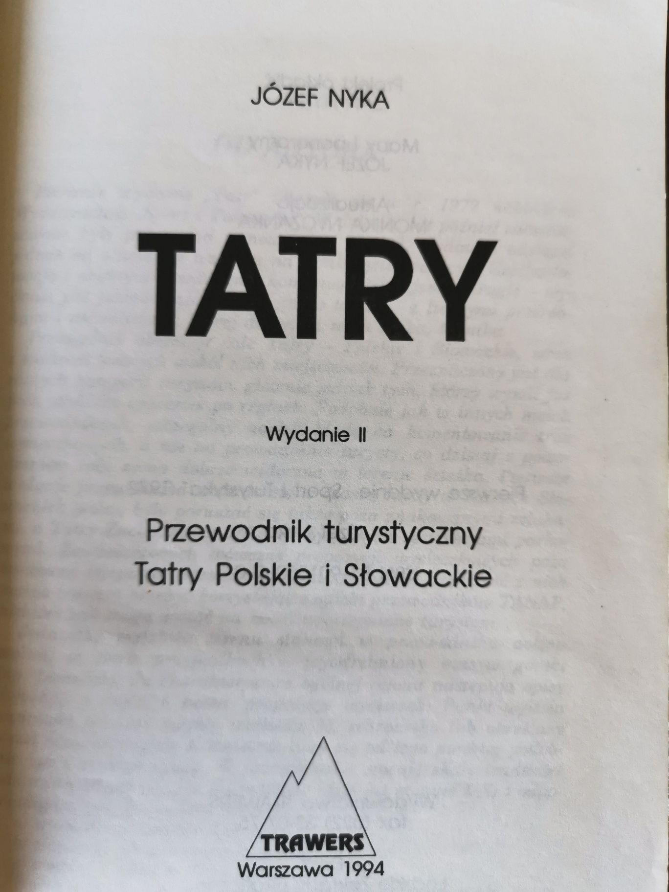 Tatry przewodnik, Józef Nyka