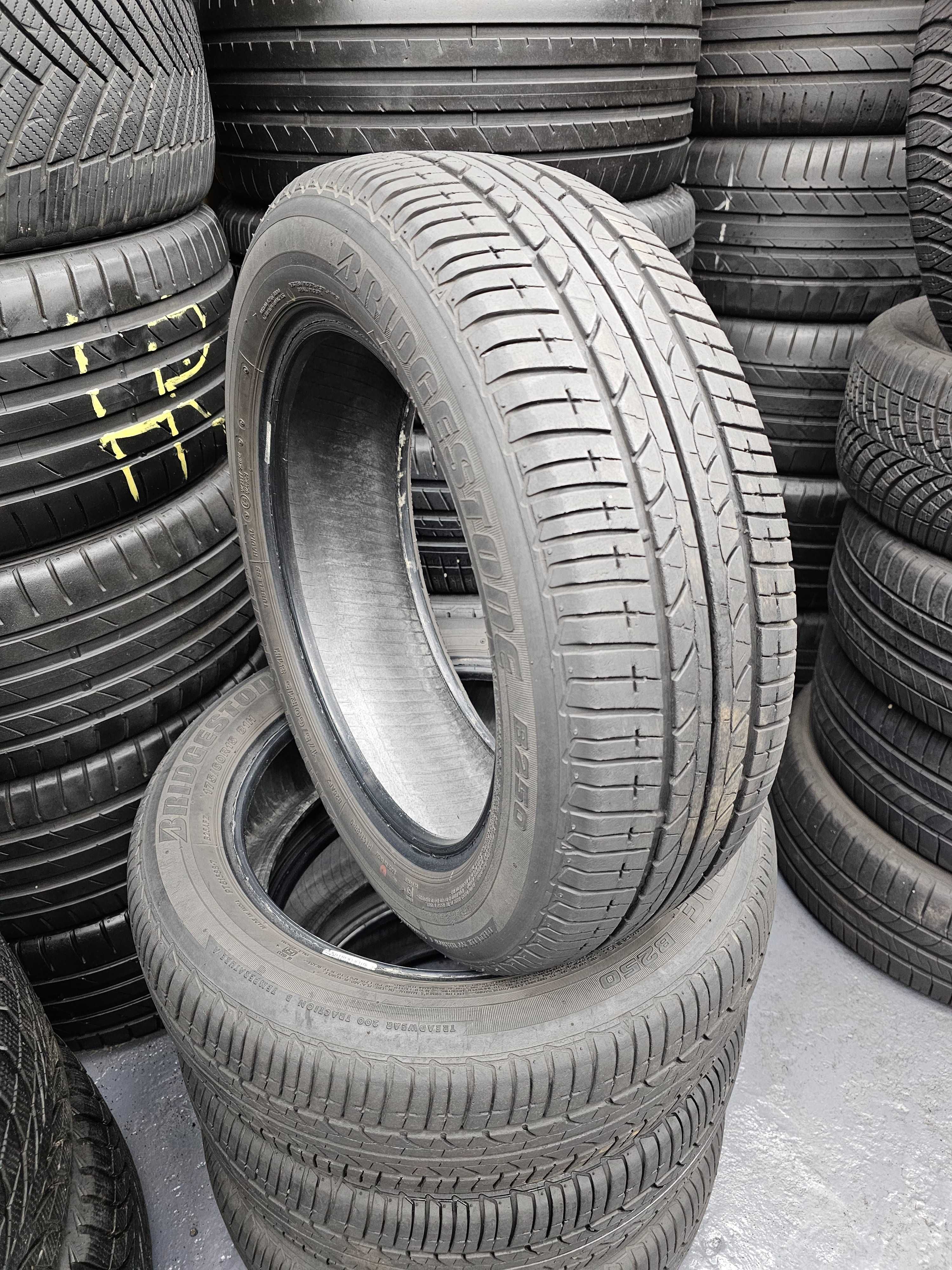 4x Bridgestone B250 opony letnie 175/60/15 jak nowe/6.38/montaż