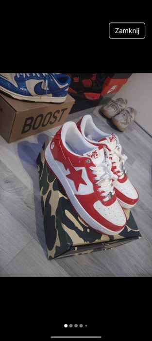 Buty BAPE czerwone