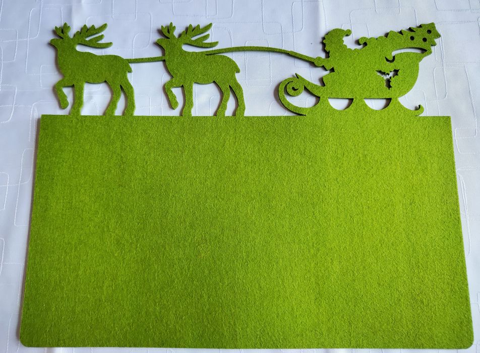 Zestaw filcowe podkładki świąteczne duże Boże Narodzenie