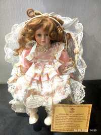 Колекційна фарфорова лялька порцеляновая кукла Leonardo collection