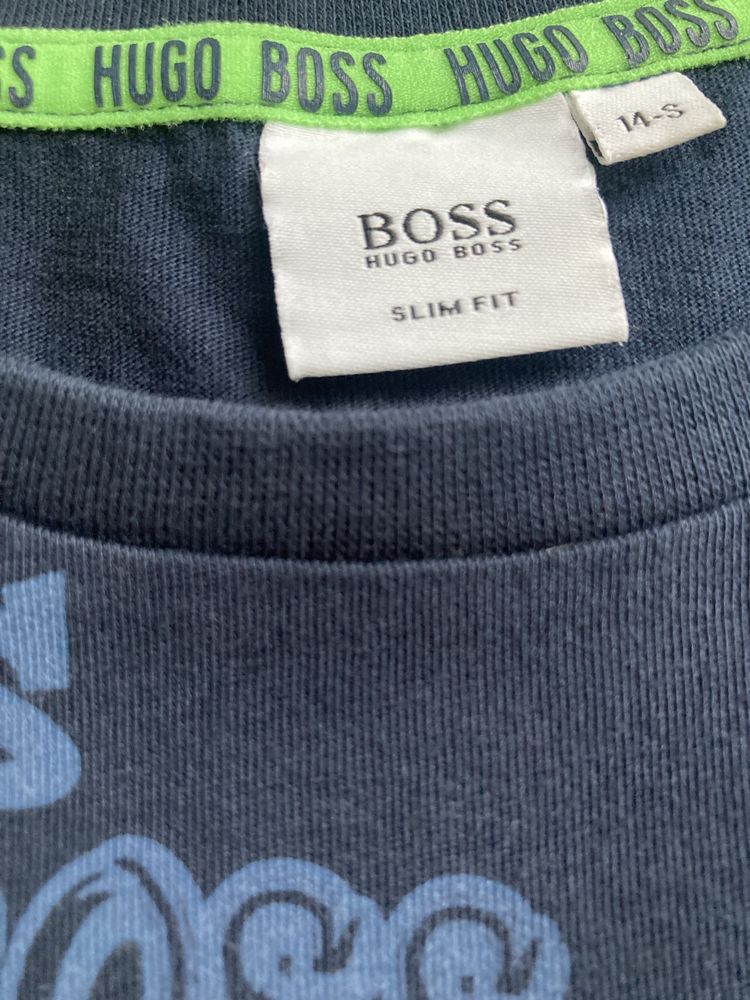 Hugo Boss - t-shirt granatowy rozm. S, 14 lat